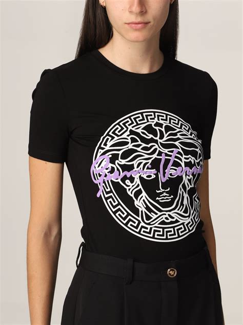 versace black tee|versace tees for women.